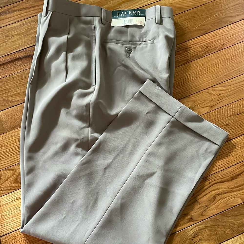 LAUREN Ralph Lauren khaki dress pants men’s size 34/30 NWT